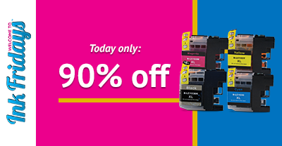 image from Save 90% Off Brother LC103 Compatible (4 Pack) High Yield Ink Cartridges - Ink Fridays™