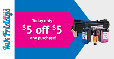 image from Take $5 off $5 or More On Any Printer Cartridge Purchase - Ink Fridays™