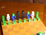 3D Minecraft Chess Set