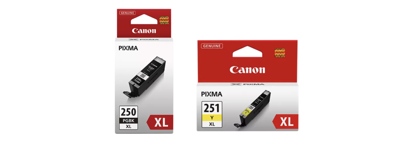 Canon PGI-250XL Pigment Black Ink, CLI-251XL (CMY) Color Ink