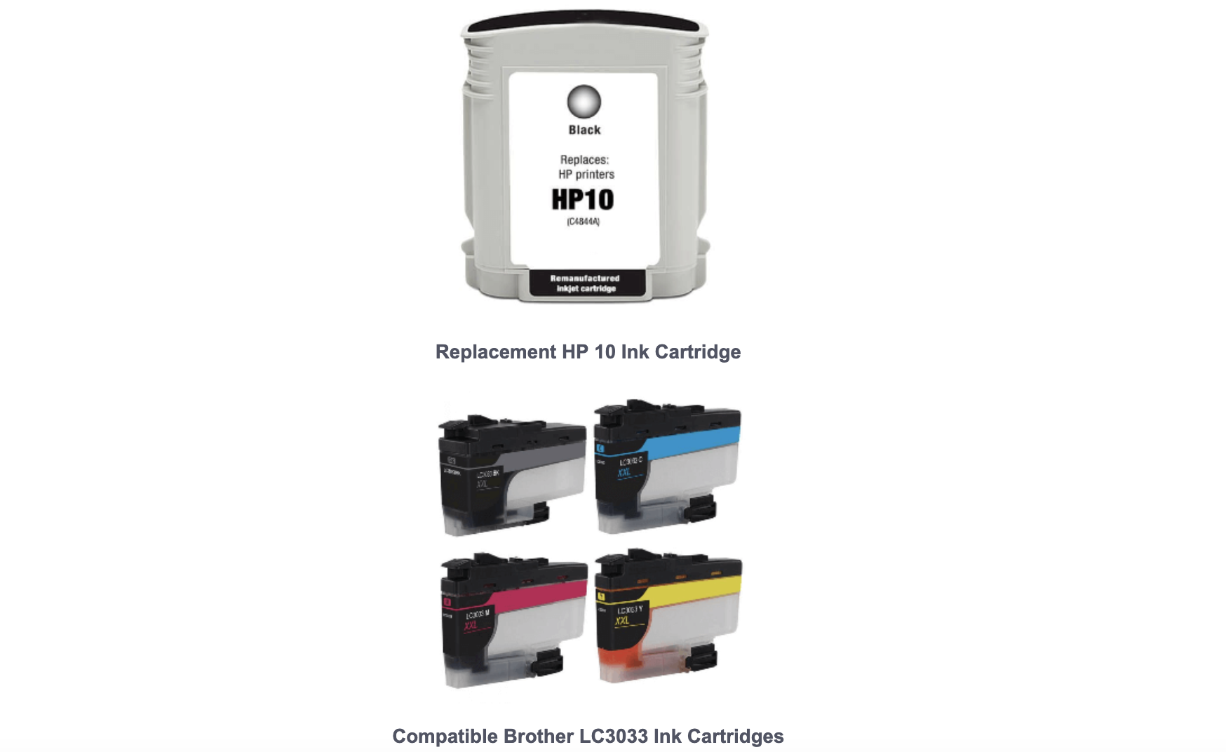 replacement ink cartridges