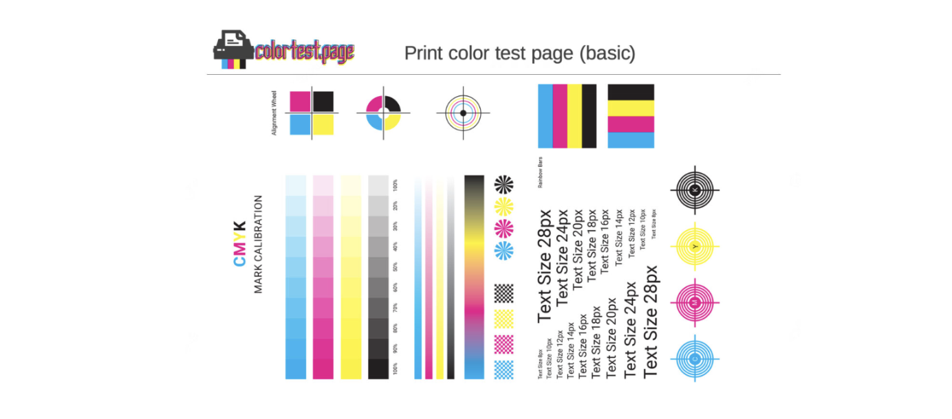 Printer color test