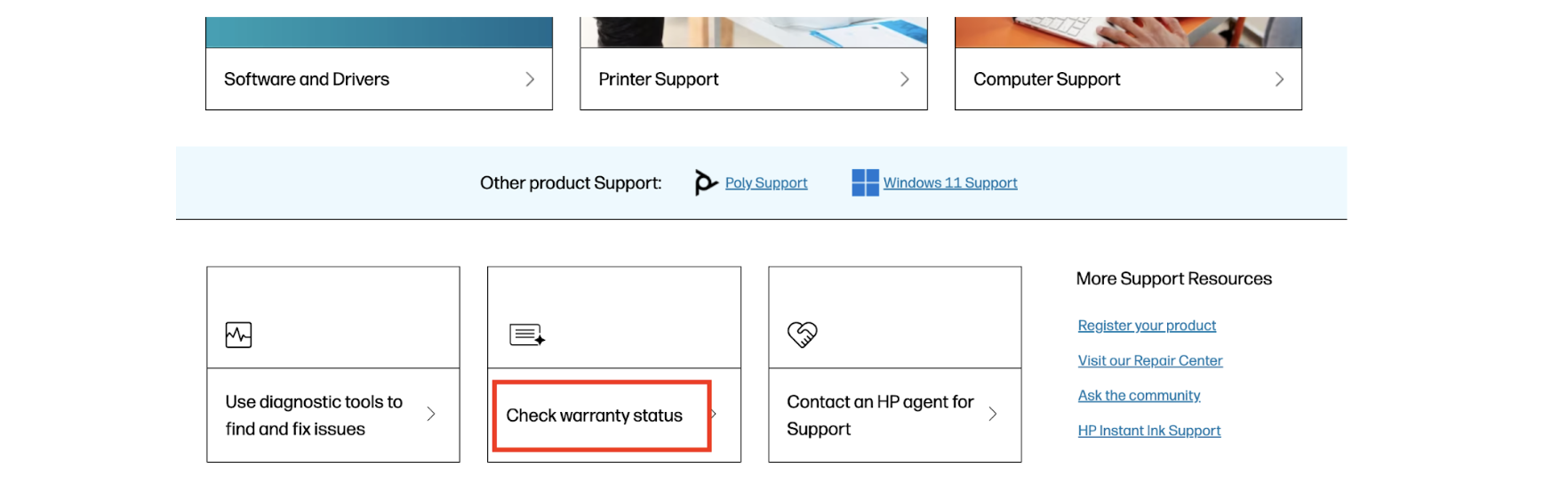 HP Warranty Check Tool