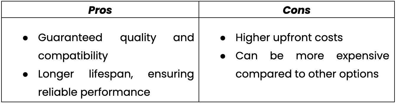 OEM Toner Cartridges Pros and Cons