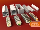 3D Printed Sushi Set