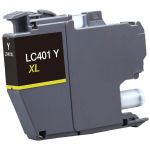 High Yield Brother LC401XLY Ink Cartridge Yellow, Single Pack