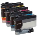 Brother LC404 Ink Cartridges Combo Pack of 4: 1 Black, 1 Cyan, 1 Magenta, 1 Yellow