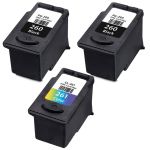 Canon 260 and 261 Ink Cartridges Combo Pack of 3: 2 PG-260 Black and 1 CL-261 Tri-color