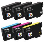 High Capacity Epson 212 Ink Cartridges XL 6-Pack: 3 Black, 1 Cyan, 1 Magenta, 1 Yellow