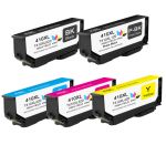 High Capacity Epson 410XL Ink Cartridges 5-Pack - 1 of each Black, Photo Black, Cyan, Magenta, Yellow