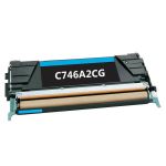 Lexmark C746A2CG Toner Cartridge Cyan, Single Pack