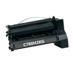 High Yield Lexmark C780H2KG Toner Cartridge Black, Single Pack