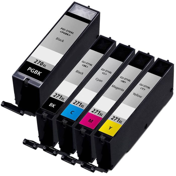 5 Ink Cartridges compatible with Canon PGI-570 PGBK Black for Pixma MG5750  MG5751 MG6850 MG7750 TS5050 TS5055 TS6050 TS8050 TS9050 TS9055 and more  (see product page) : : Computers & Accessories