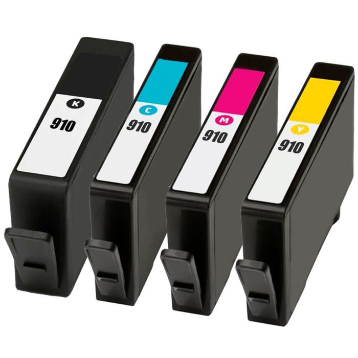 strottenhoofd vaardigheid Nominaal HP 910 Ink Cartridges Combo Pack of 4 - 910 HP In Ink @ $49.56