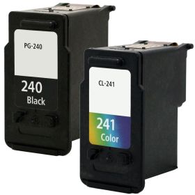 Canon Ink 240 241 Cartridges 2-Pack: 1 PG-240 Black, 1 CL-241 Color