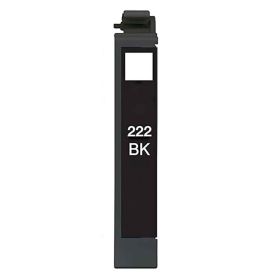 Epson 222 Black Ink Cartridge, Single Pack