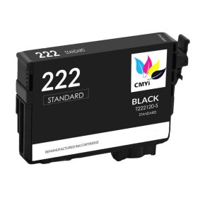 Epson 222 Black Ink Cartridge, Single Pack