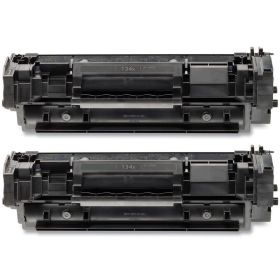 High Yield HP 134X Black Toner Cartridges 2-Pack