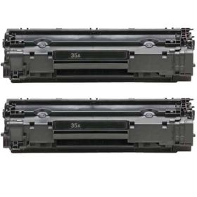 HP 35A Black Toner Cartridges 2-Pack