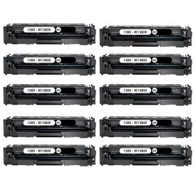 High Yield HP W1380X Cartridges 10-Pack, Black