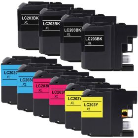 Compatible Brother LC203BK / LC203C / LC203M / LC203Y High Yield XL Printer Ink Cartridge