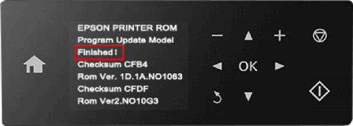 Epson printer menu display - finished!